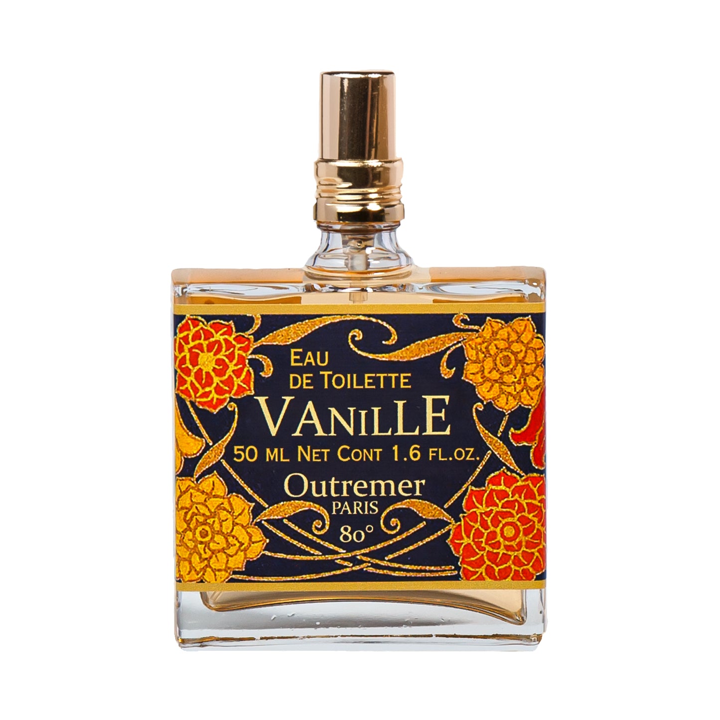Primary Image of Vanille EDT, square perfume bottle with illustrated label