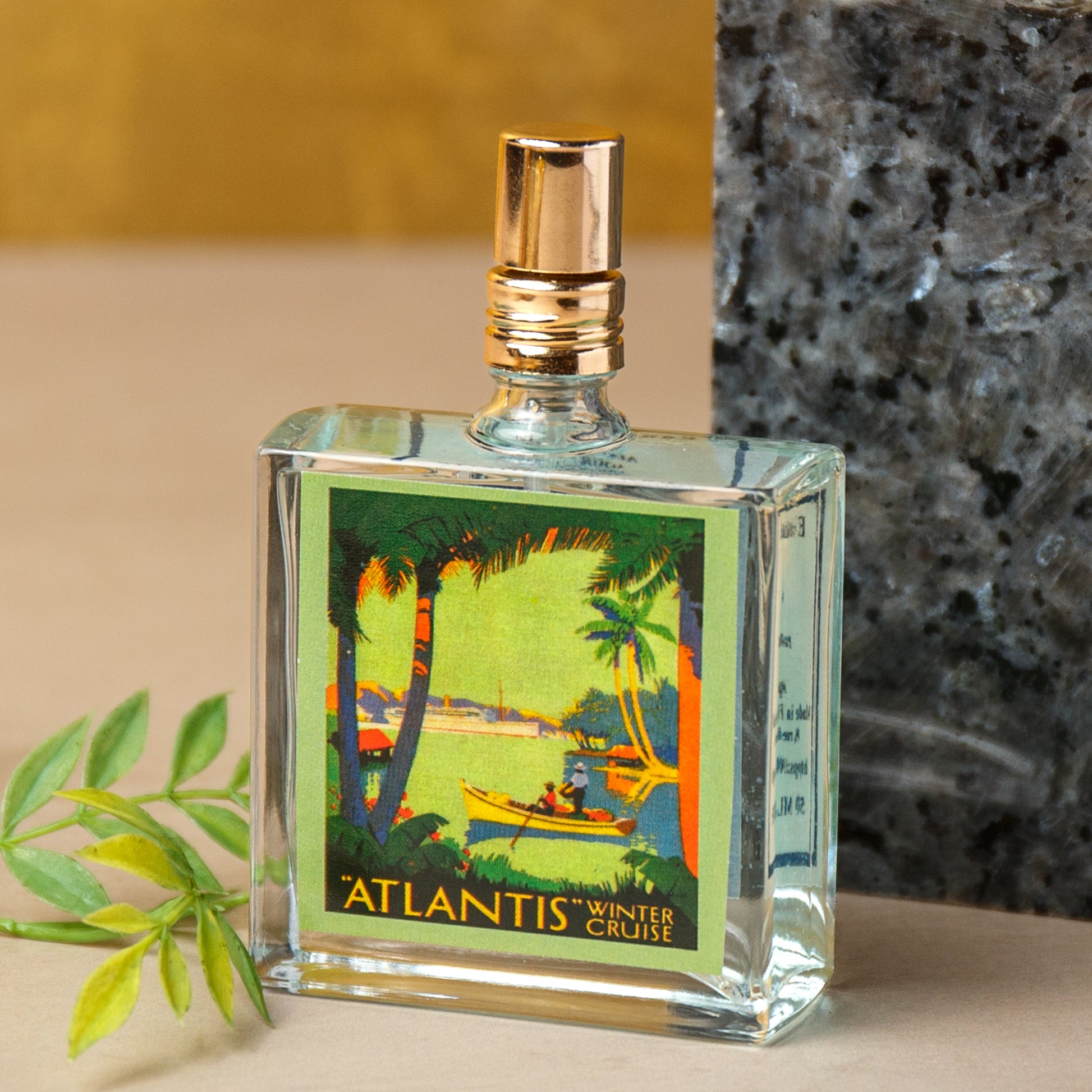 Alternate Image of Atlantis Eau de Toilette, square perfume bottle with illustrated label