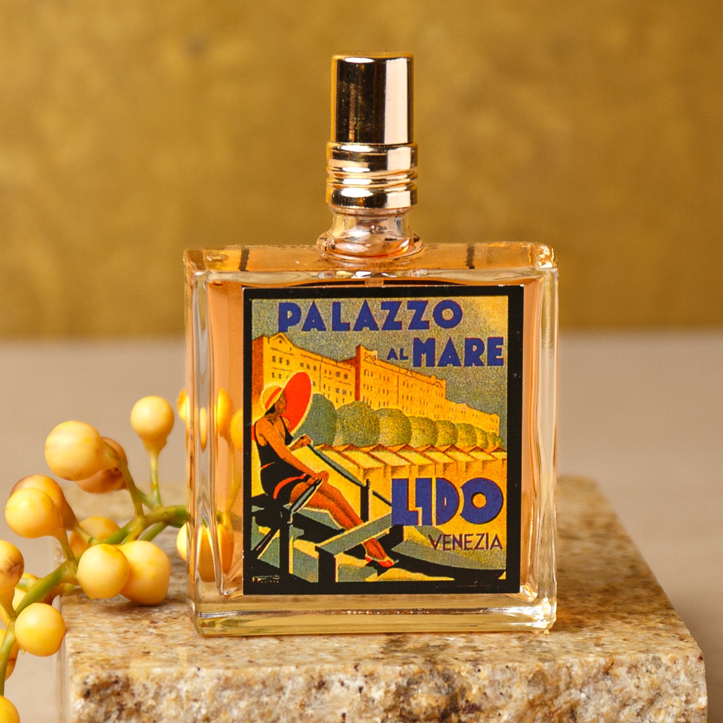 Alternate Image of Palazzo al Mare Eau de Toilette, square perfume bottle with illustrated label