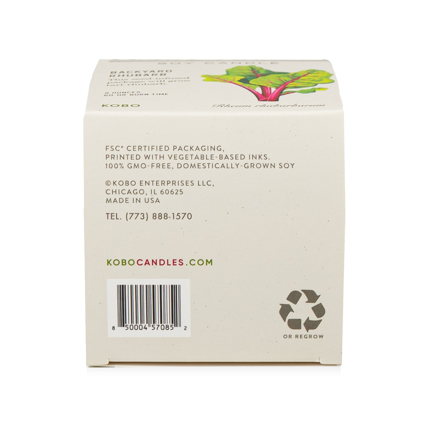 Alternate Image of Plant the Box Backyard Rhubarb Candle