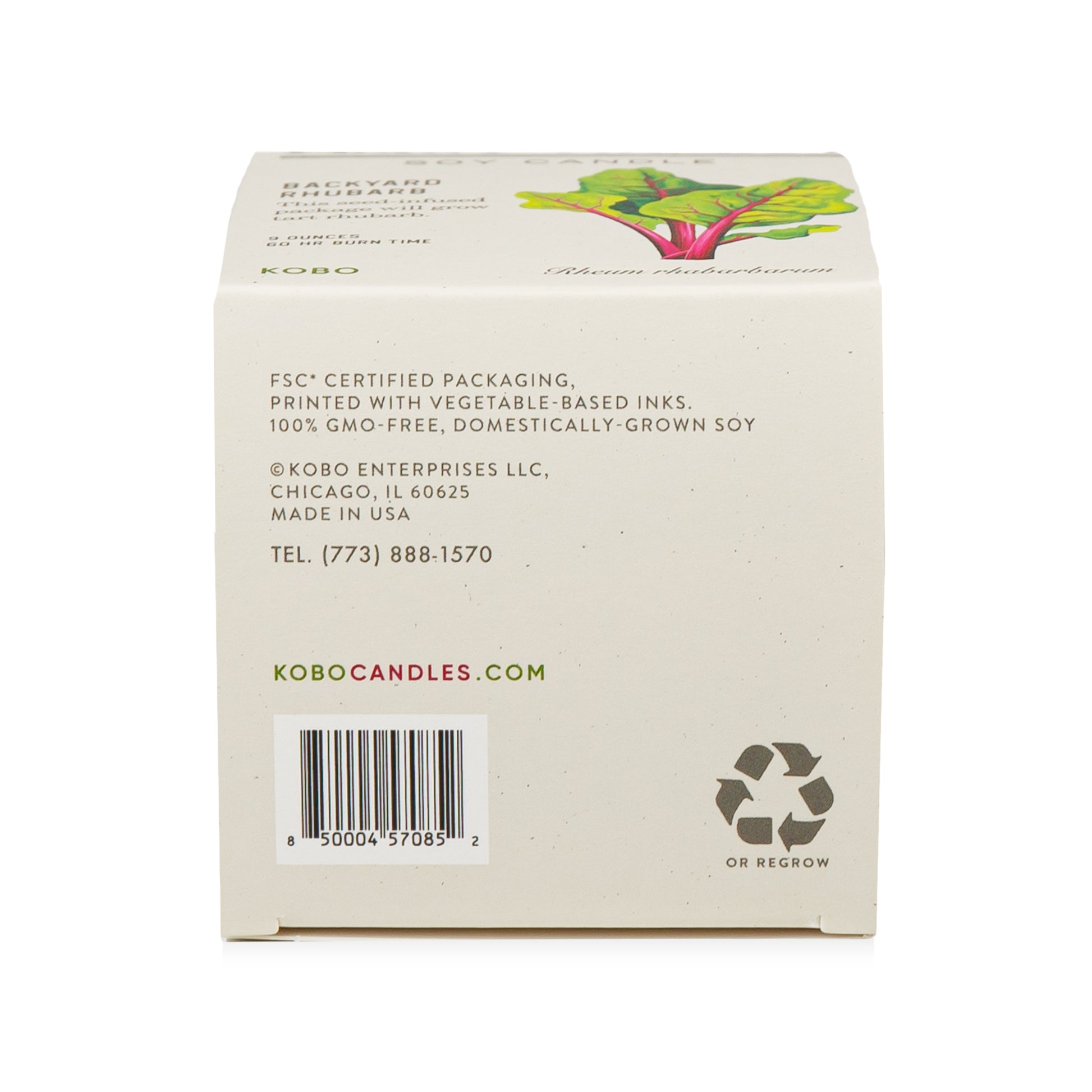 Alternate Image of Plant the Box Backyard Rhubarb Candle