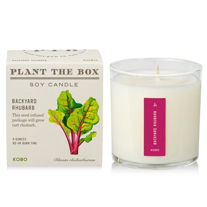 Primary Image of Plant the Box Backyard Rhubarb Candle