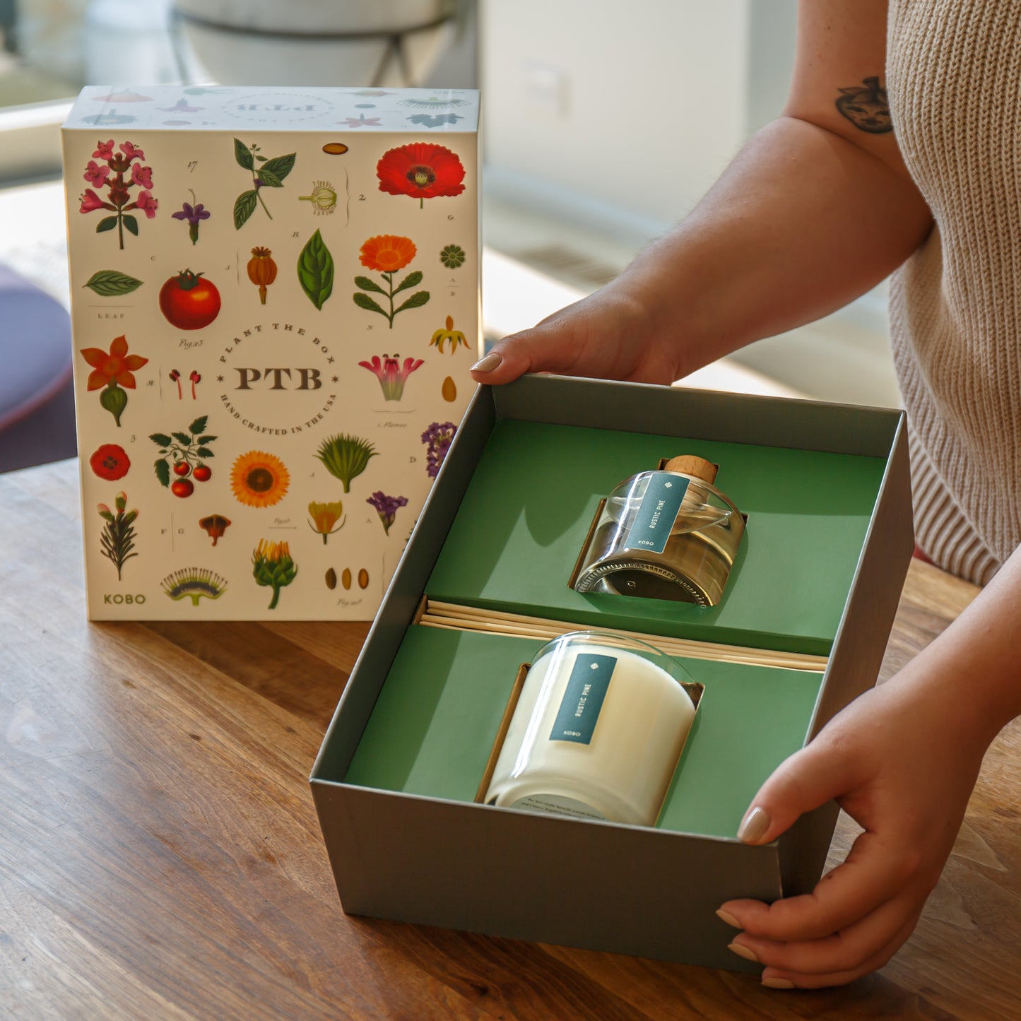 Alternate Image of Plant the Box Rustic Pine Gift Set