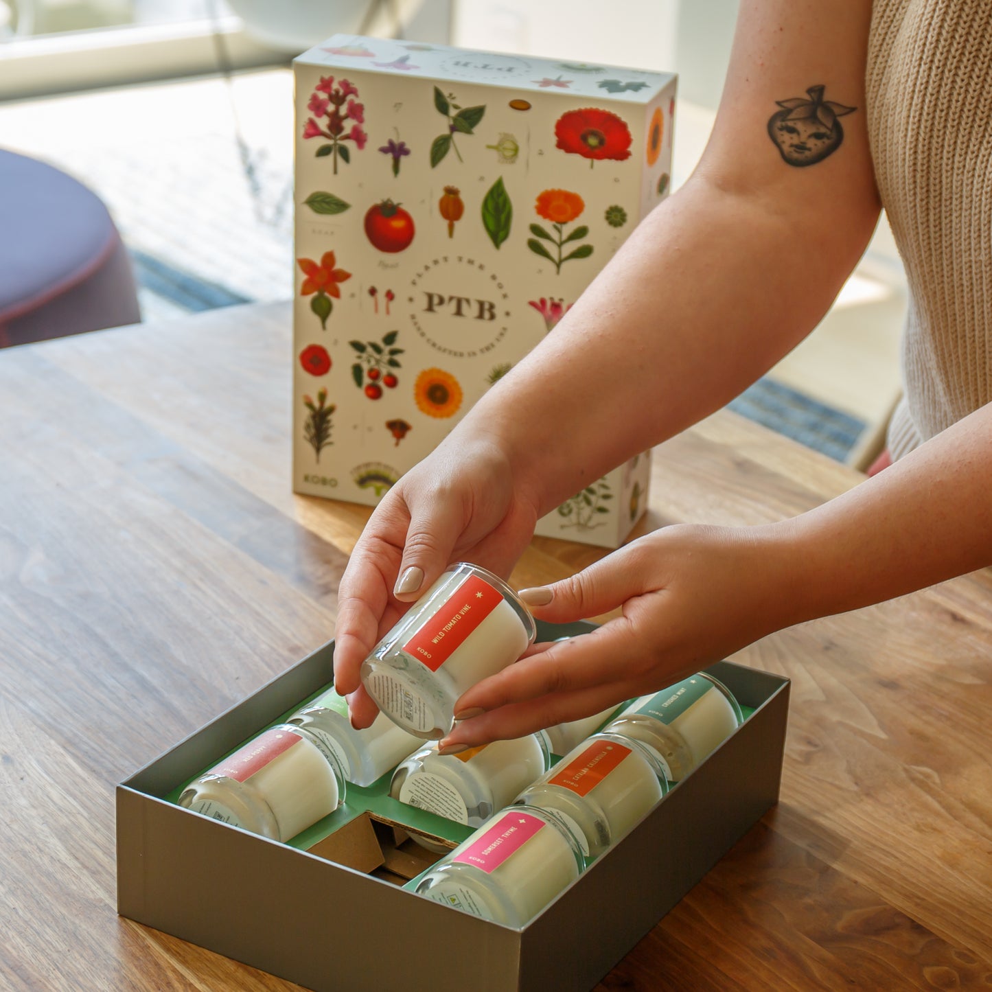 Alternate Image of Plant the Box Votive Gift Set