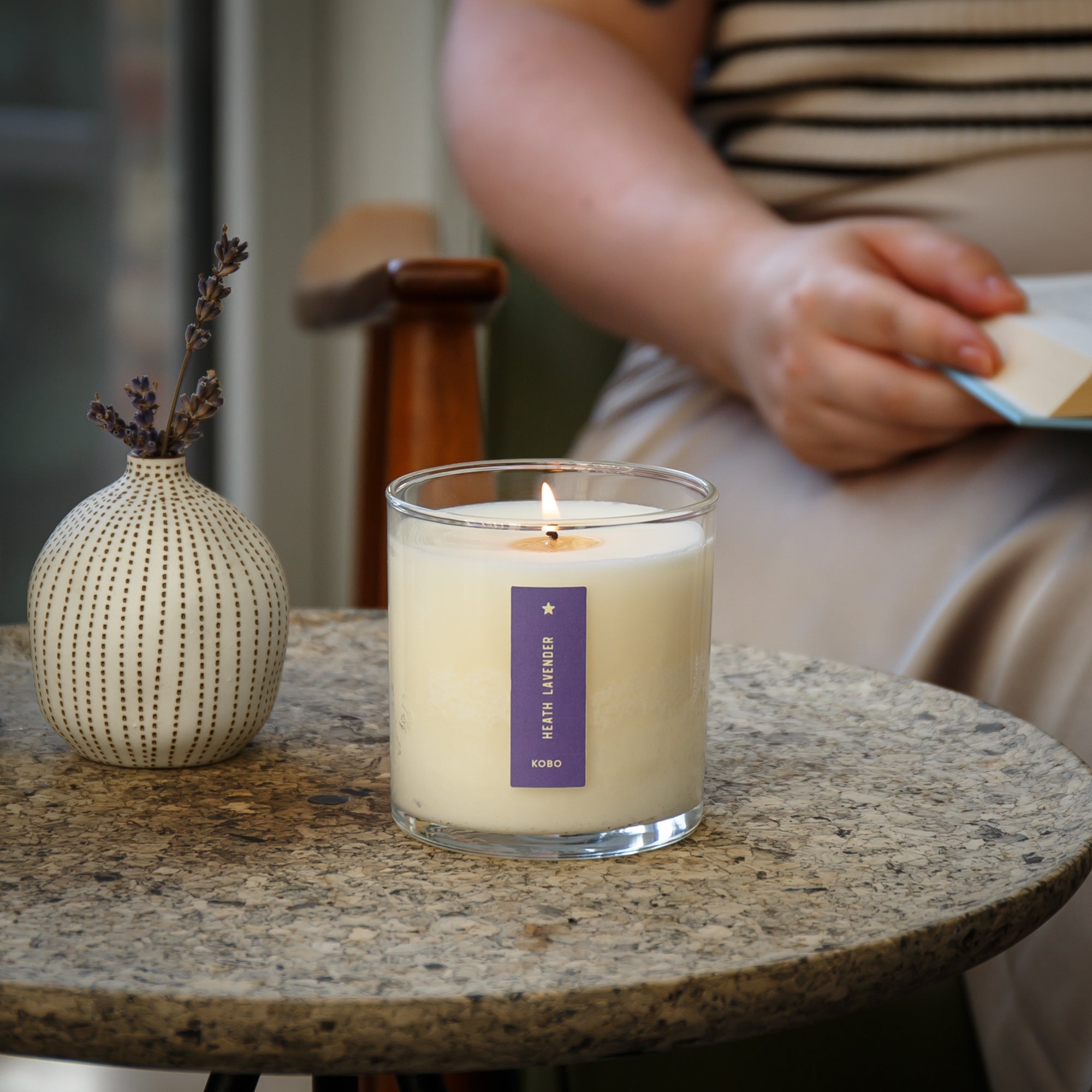 KOBO Heath Lavender Plant the Box Candle | 9 oz | Smallflower