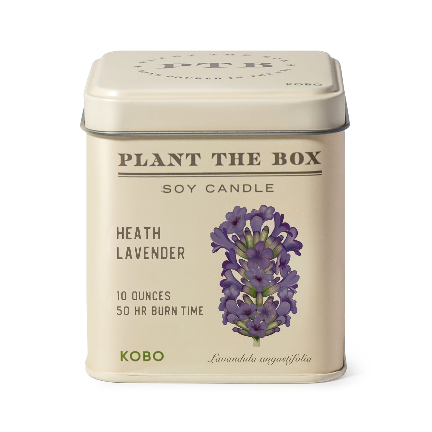 Primary image of KOBO Plant the Box Heath Lavender Tin Candle