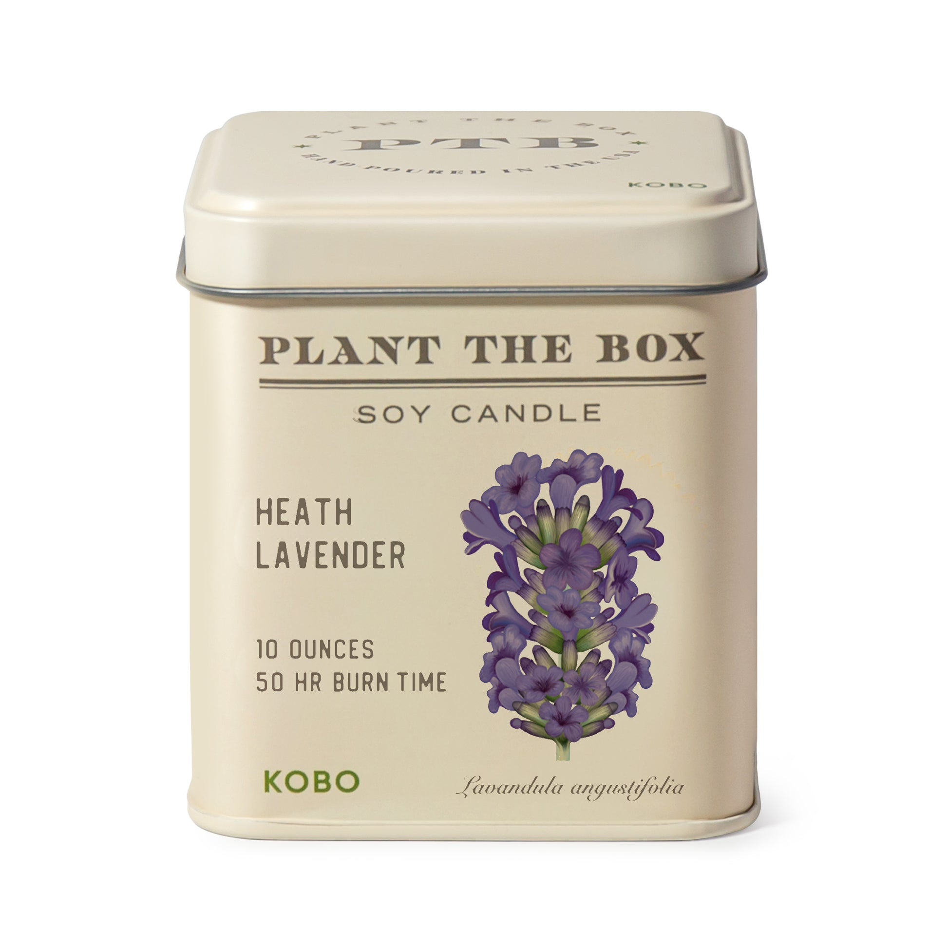 Primary image of KOBO Plant the Box Heath Lavender Tin Candle