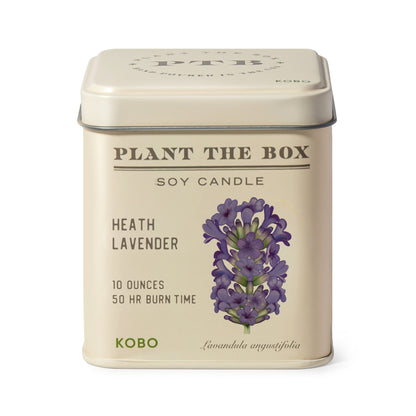 Primary image of KOBO Plant the Box Heath Lavender Tin Candle