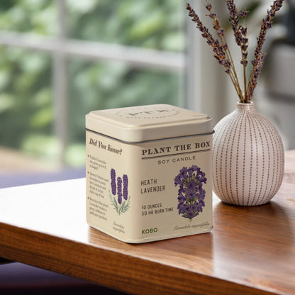 Alternate image of KOBO Plant the Box Heath Lavender Tin Candle
