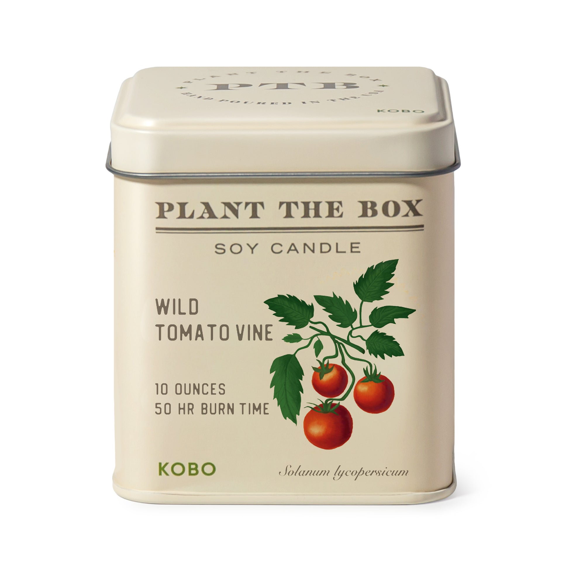 Primary image of KOBO Plant the Box Wild Tomato Vine Tin Candle