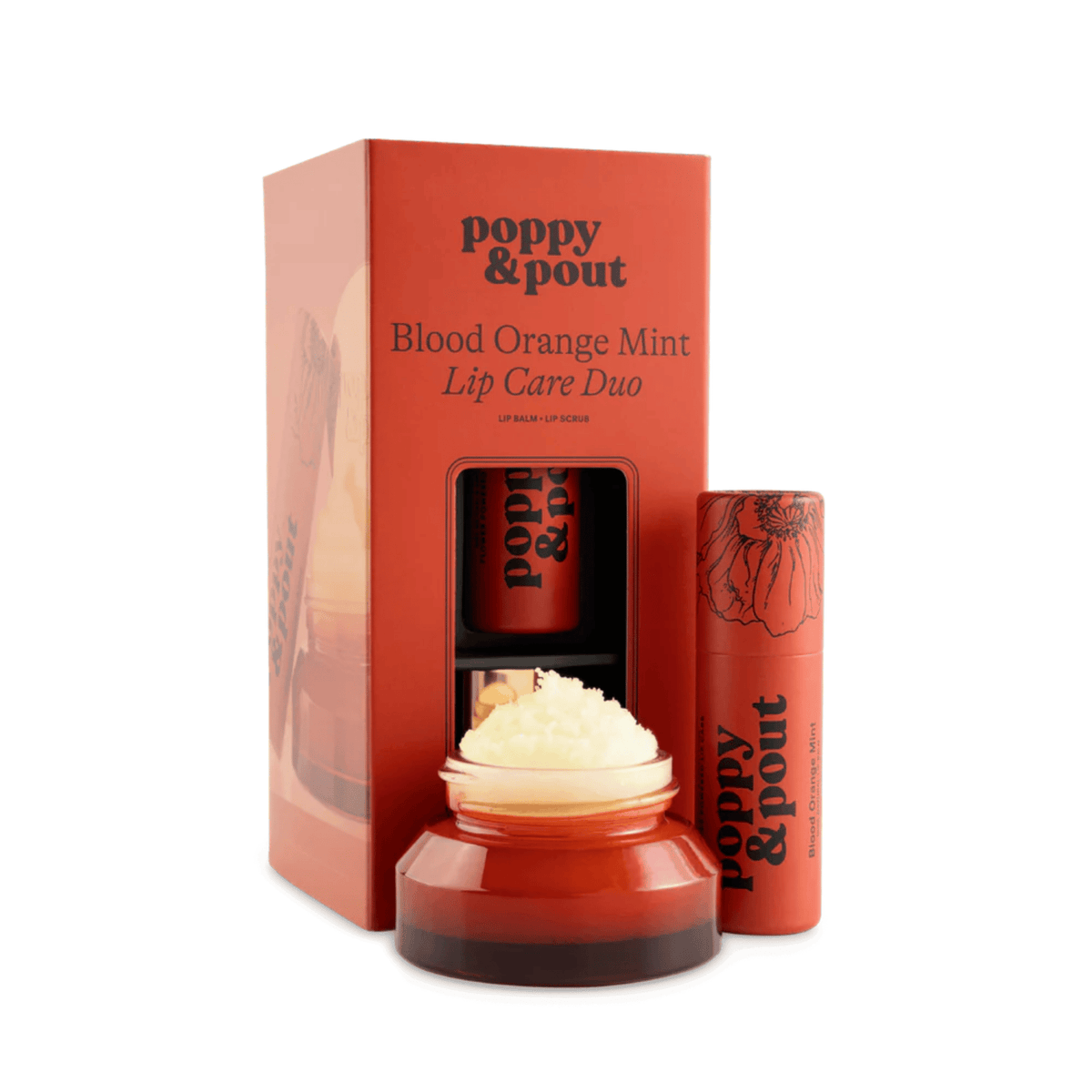 Primary image of Poppy & Pout Blood Orange Lip Care Duo