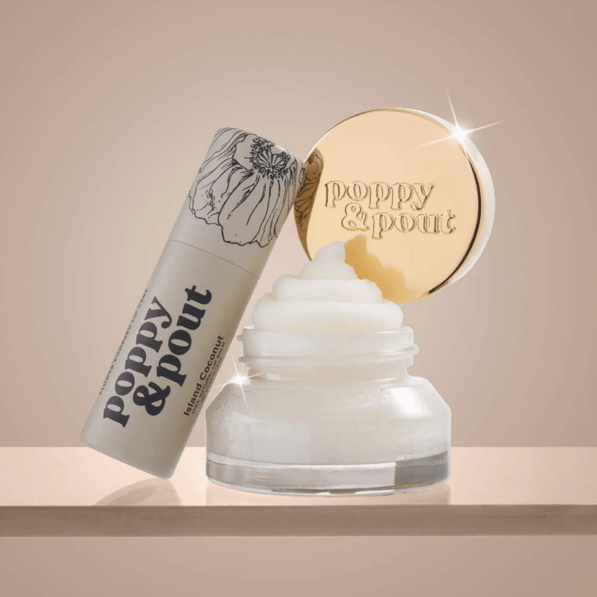Alternate image of Poppy & Pout Island Coconut Lip Care Duo