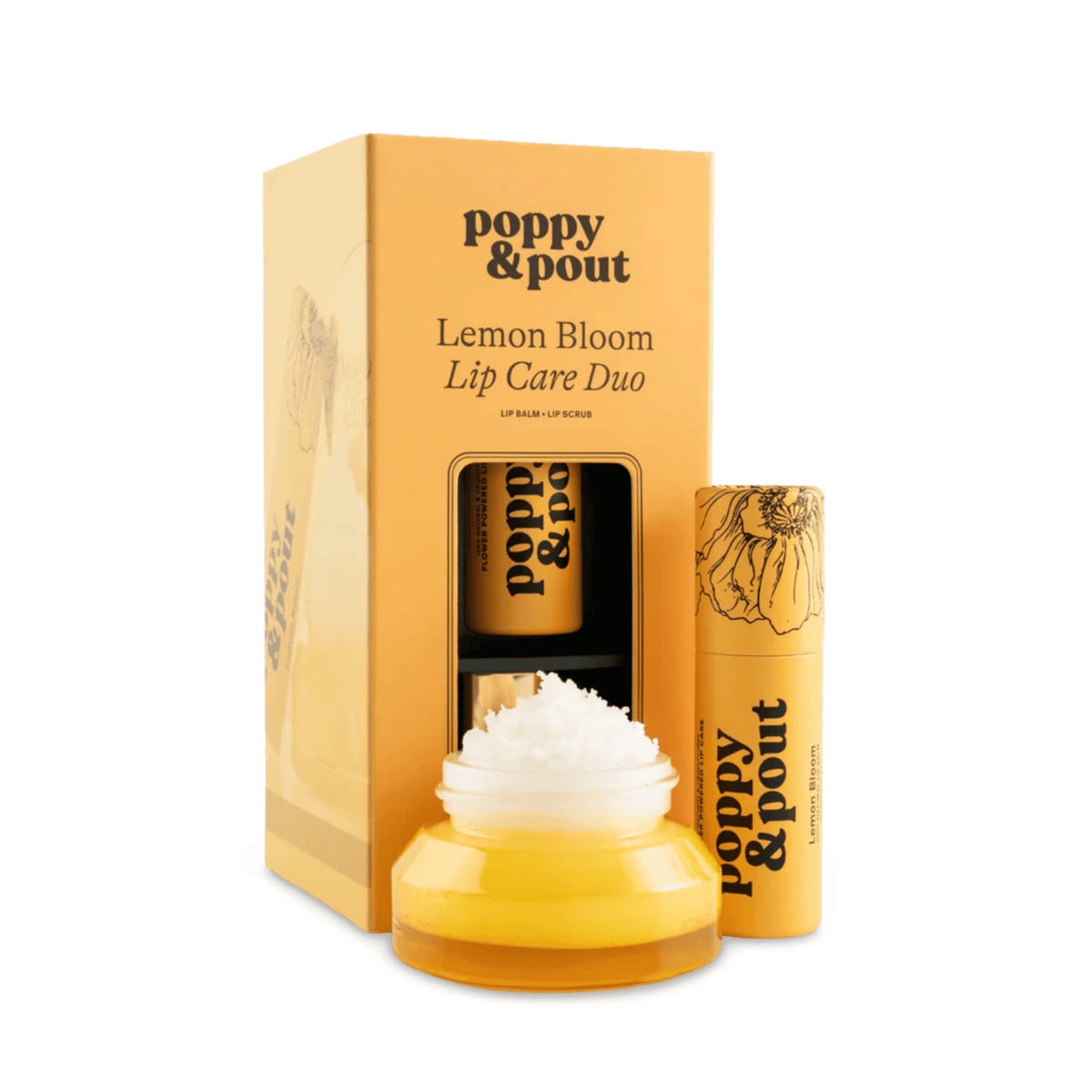 Primary image of Poppy & Pout Lemon Bloom Lip Care Duo