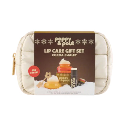 Primary image of Poppy & Pout Cocoa Chalet Puffer Bag Gift Set