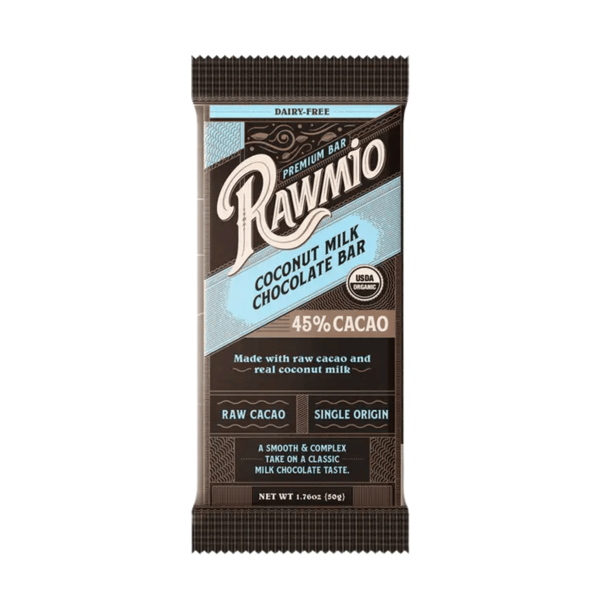Primary Image Rawmio Premium 45% Coconut Milk Chocolate Bar 