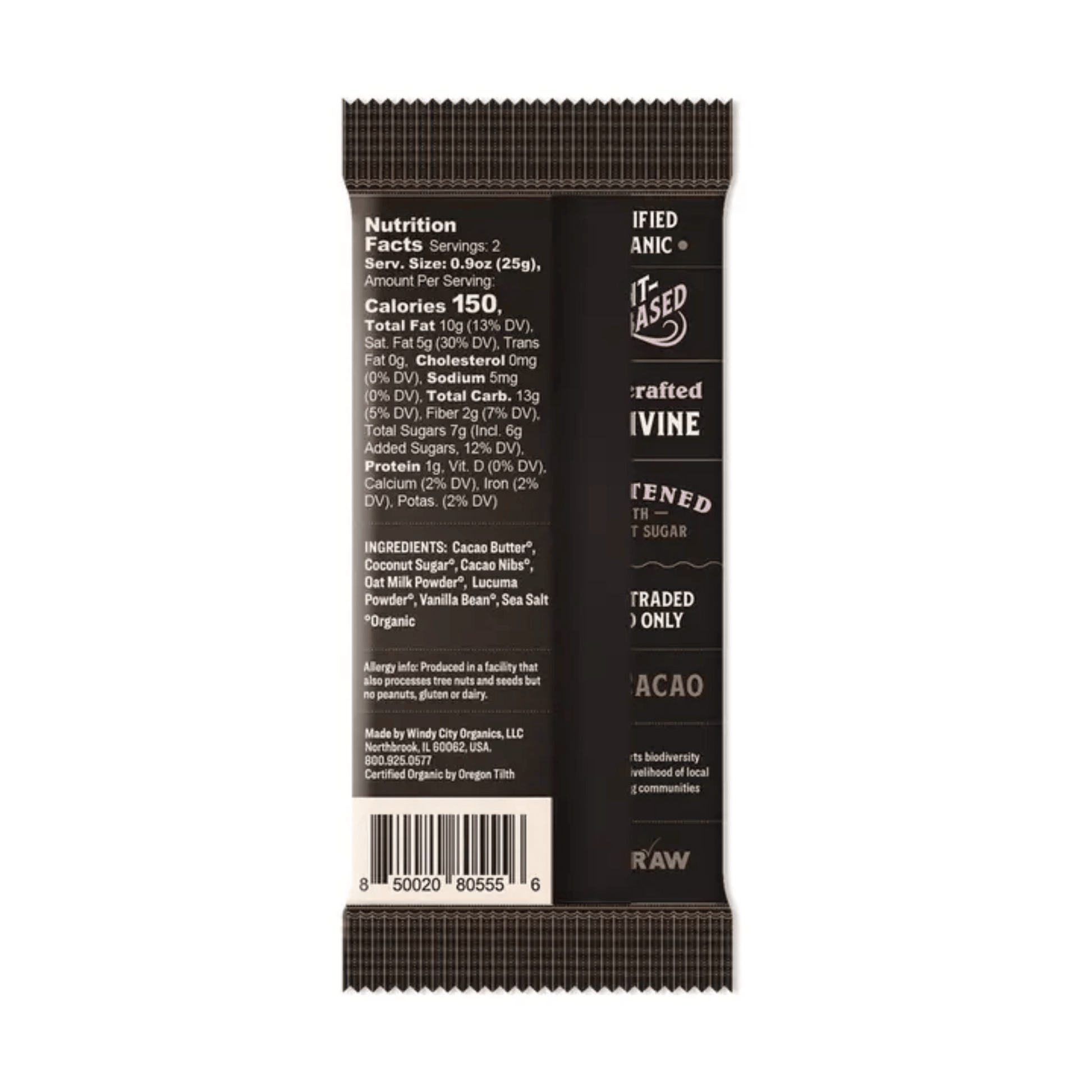 Alternate Image Rawmio Premium 50% Oat Milk Chocolate Bar 