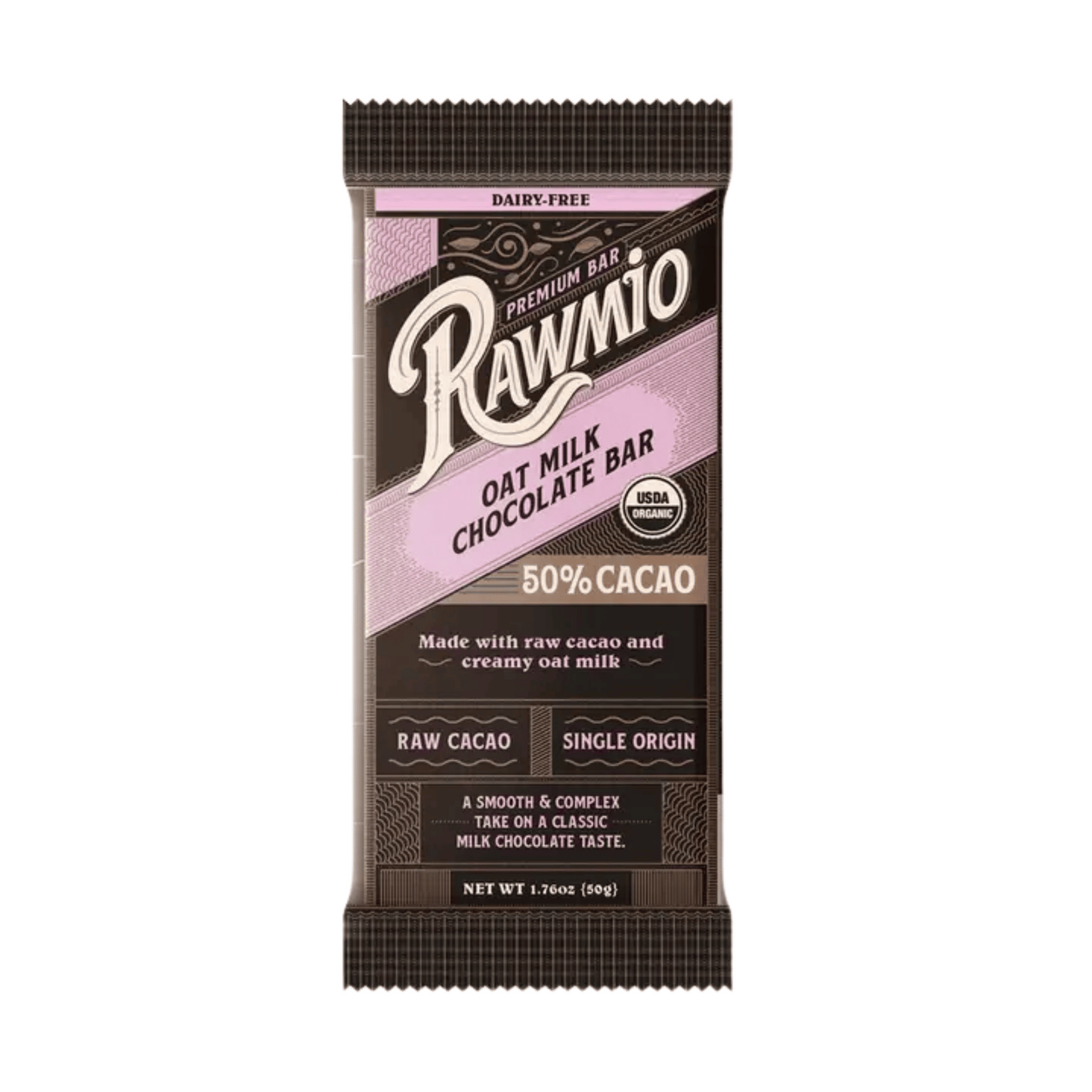 Primary Image Rawmio Premium 50% Oat Milk Chocolate Bar 