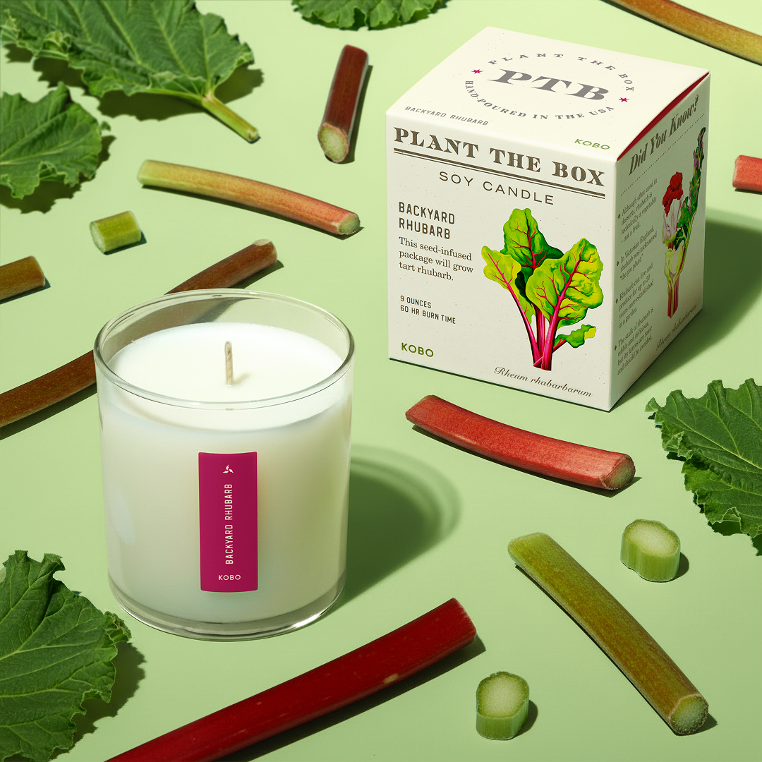 Alternate Image of Plant the Box Backyard Rhubarb Candle