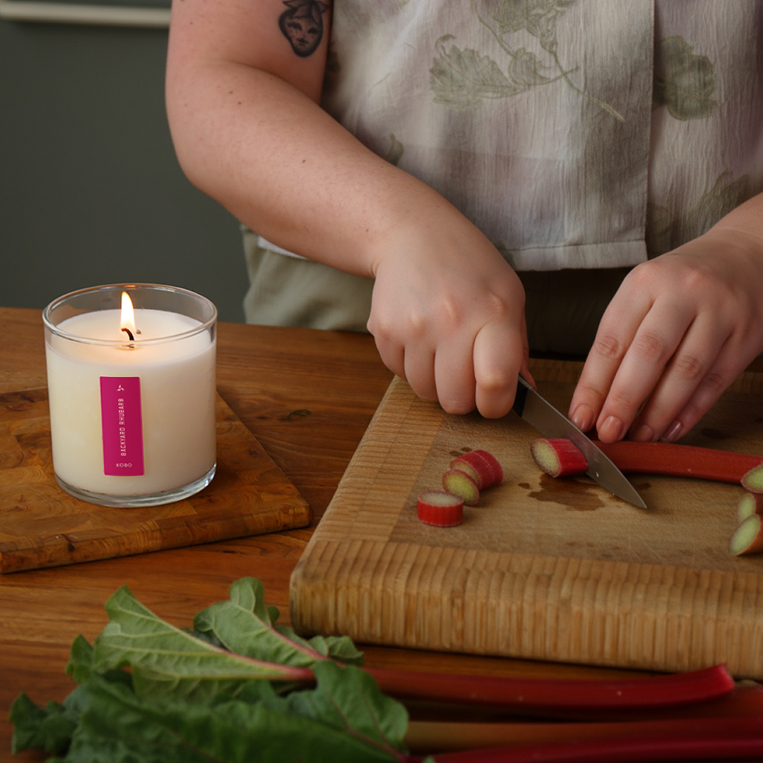 Alternate Image of Plant the Box Backyard Rhubarb Candle