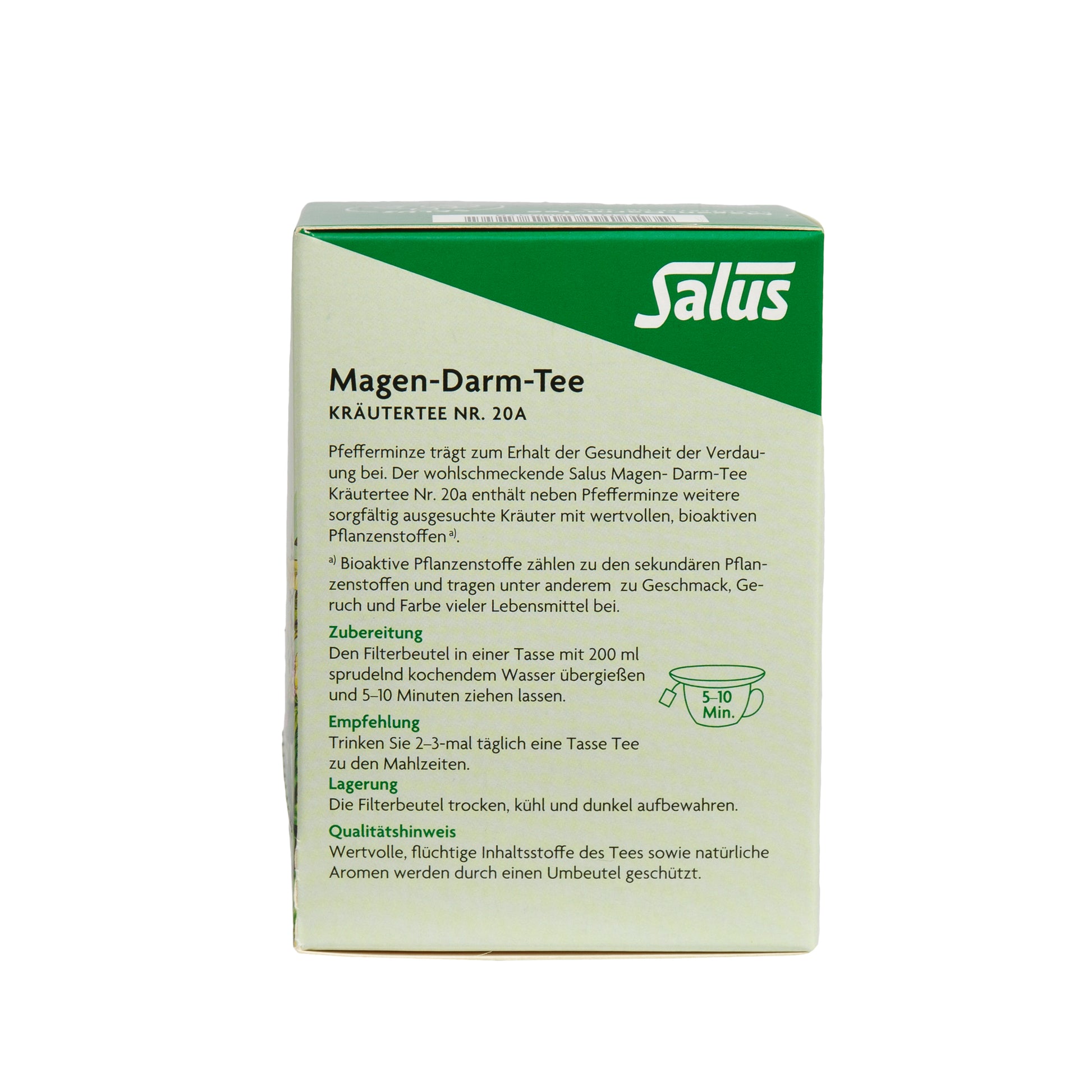 darm aufbewahren Salus Magen-Darm-Tee Kräutertee Nr. 20 a bio für das allgemeine Wohlbefinden, 15 pcs. Filter bag