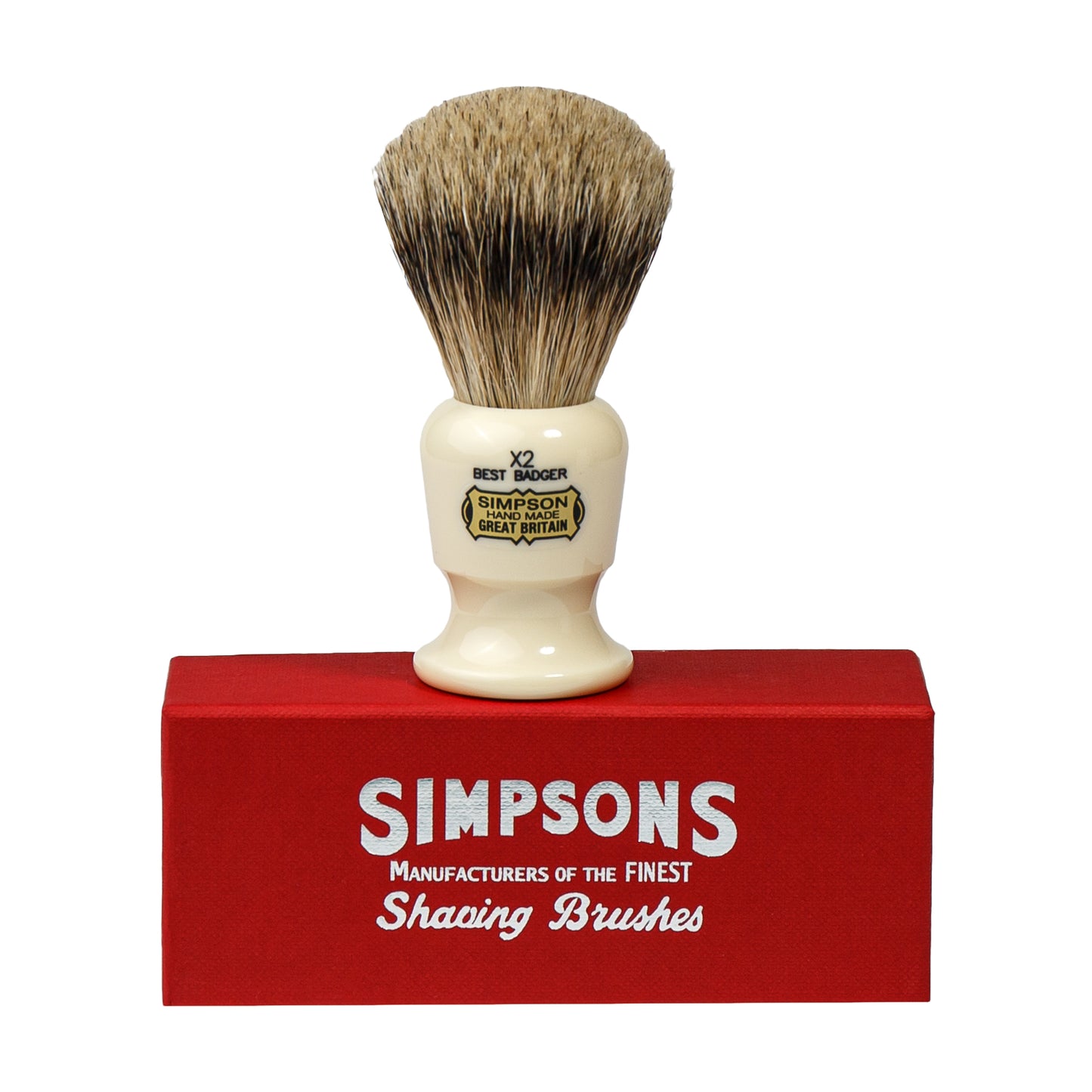 Primary Image of X2 'Commodore' Best Badger Shave Brush