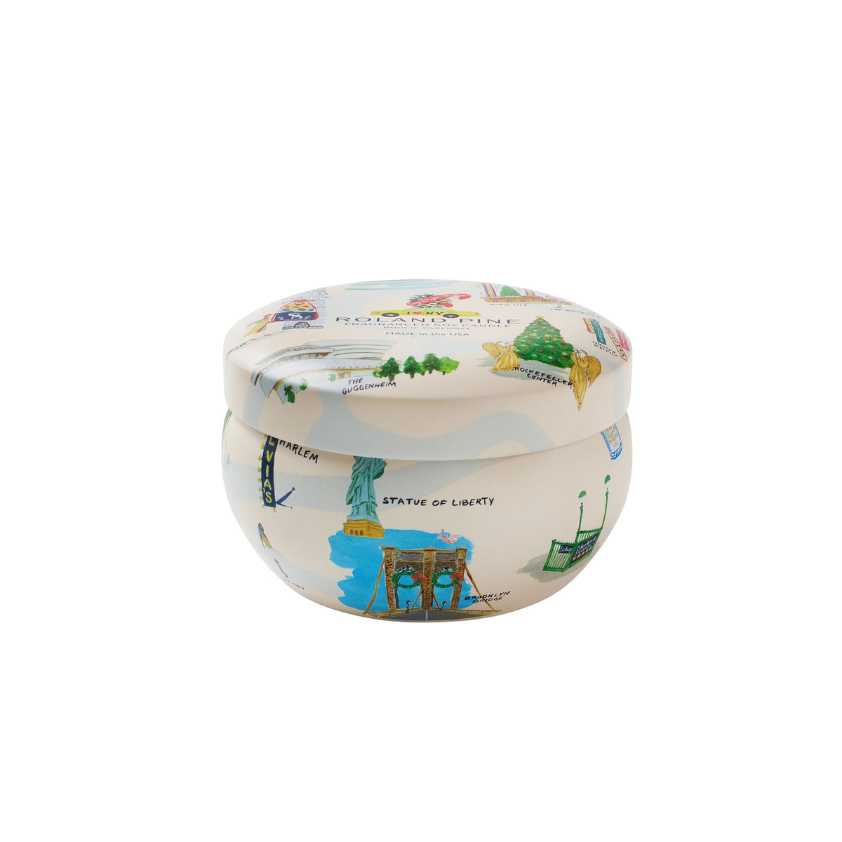 Primary image of Soap & Paper Factory Holiday in New York Roland Pine Tin Soy Candle