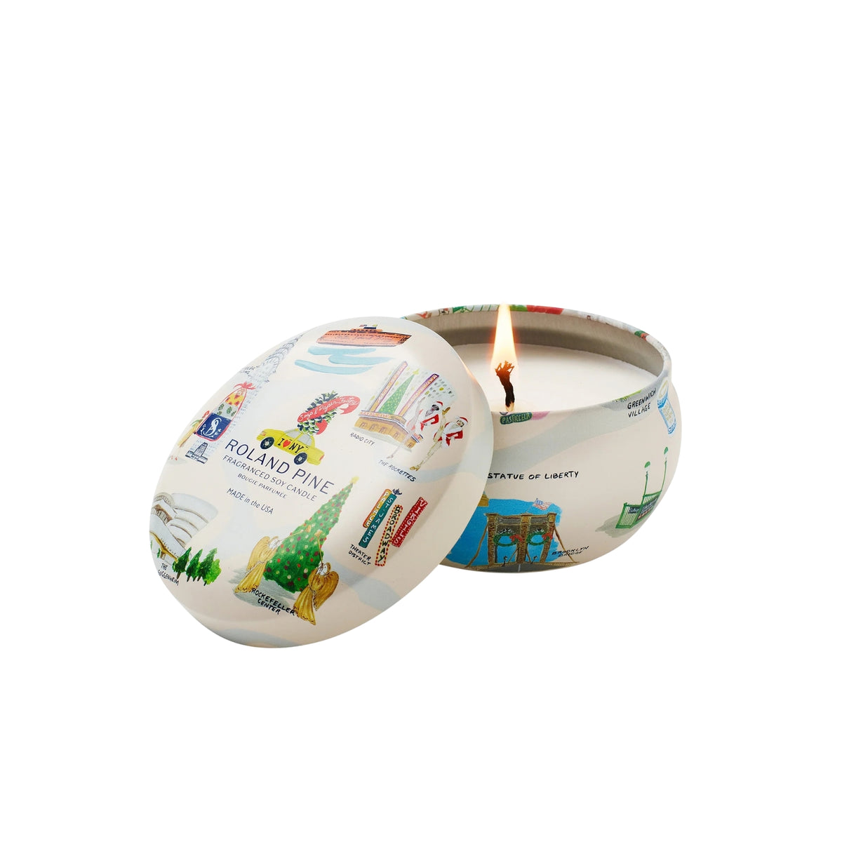 Alternate image of Soap & Paper Factory Holiday in New York Roland Pine Tin Soy Candle