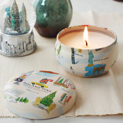 Alternate image of Soap & Paper Factory Holiday in New York Roland Pine Tin Soy Candle