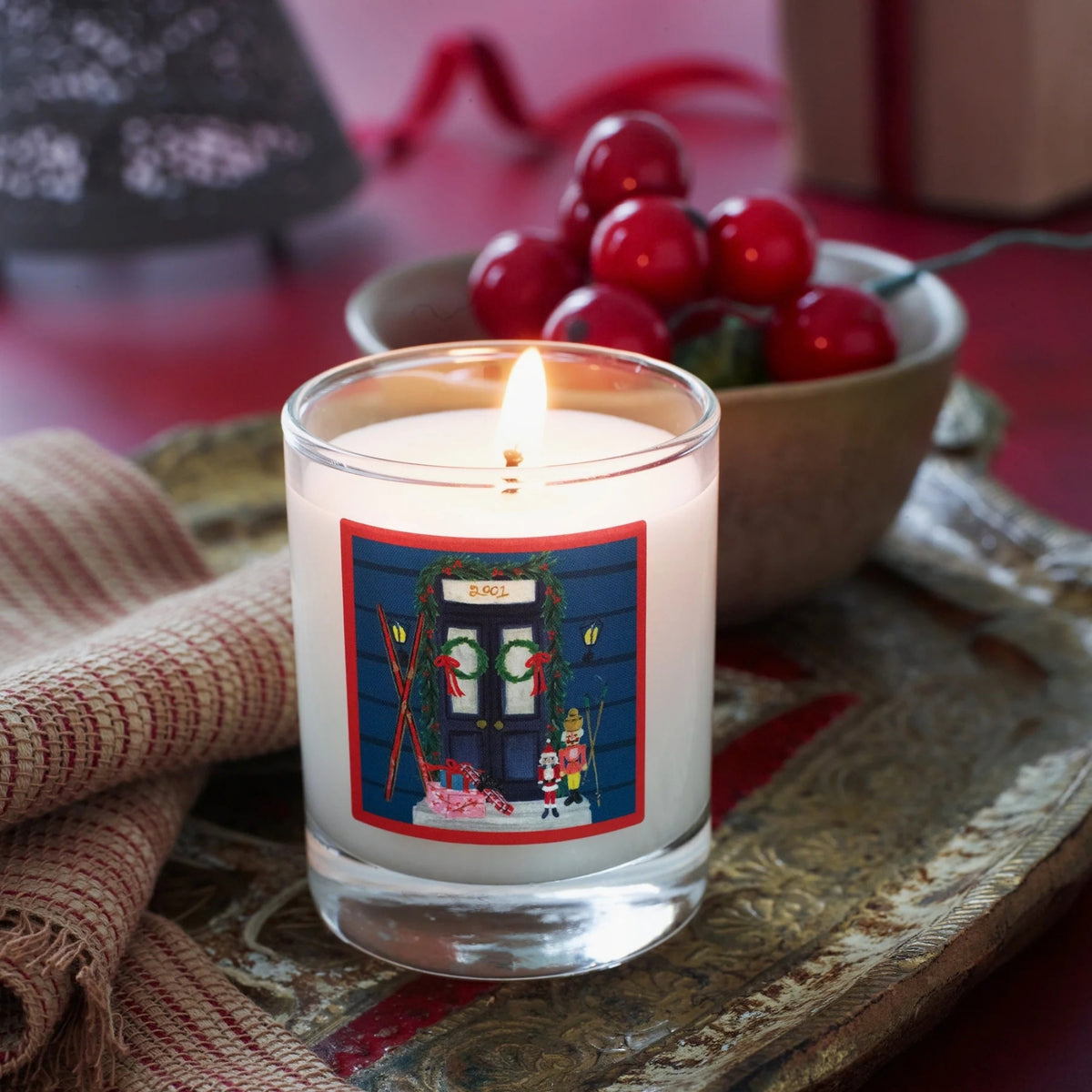 Alternate image of Soap & Paper Factory Home For the Holidays Votive Soy Candle