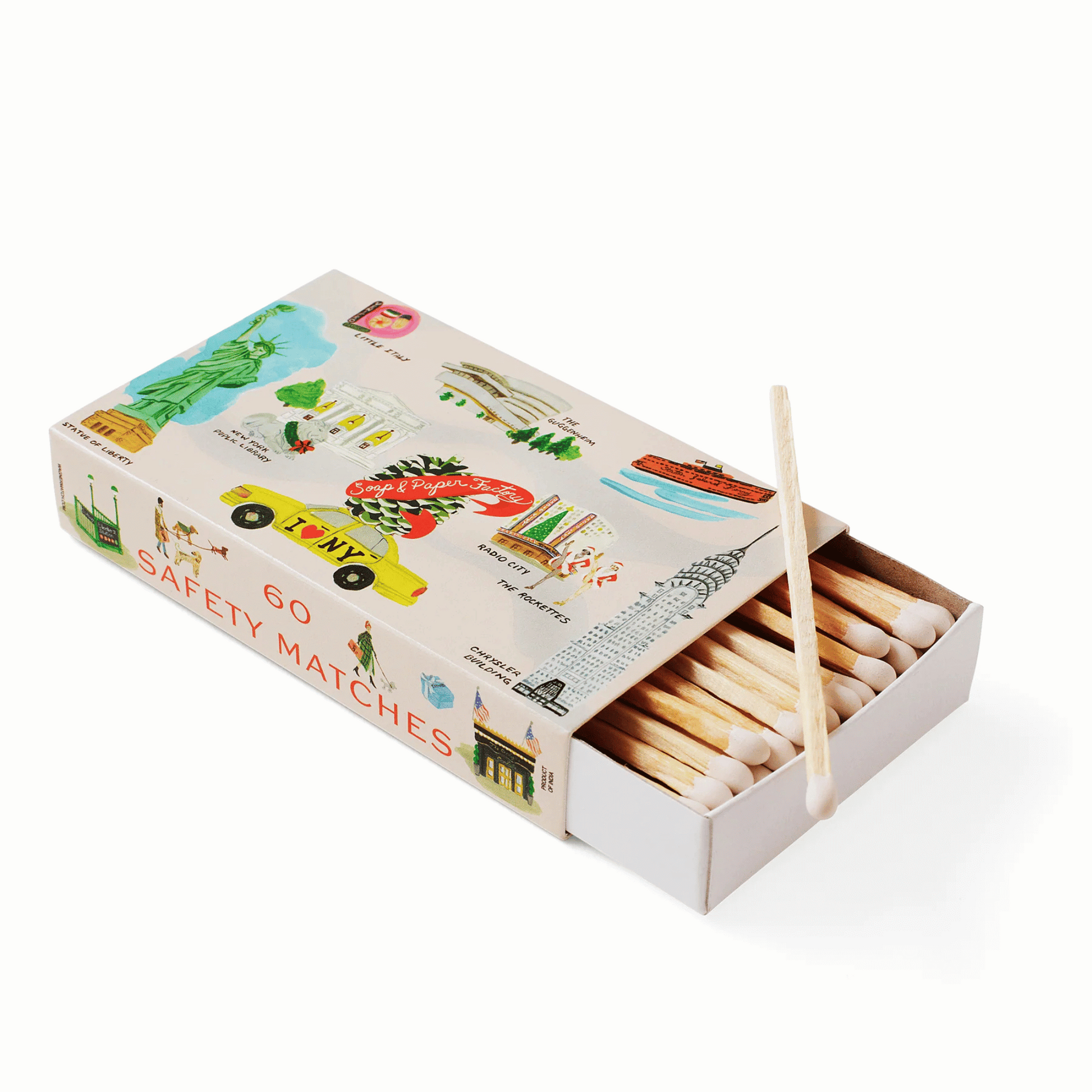 Alternate image of Soap & Paper Factory Holiday in New York Boxed Matches (60 ct)