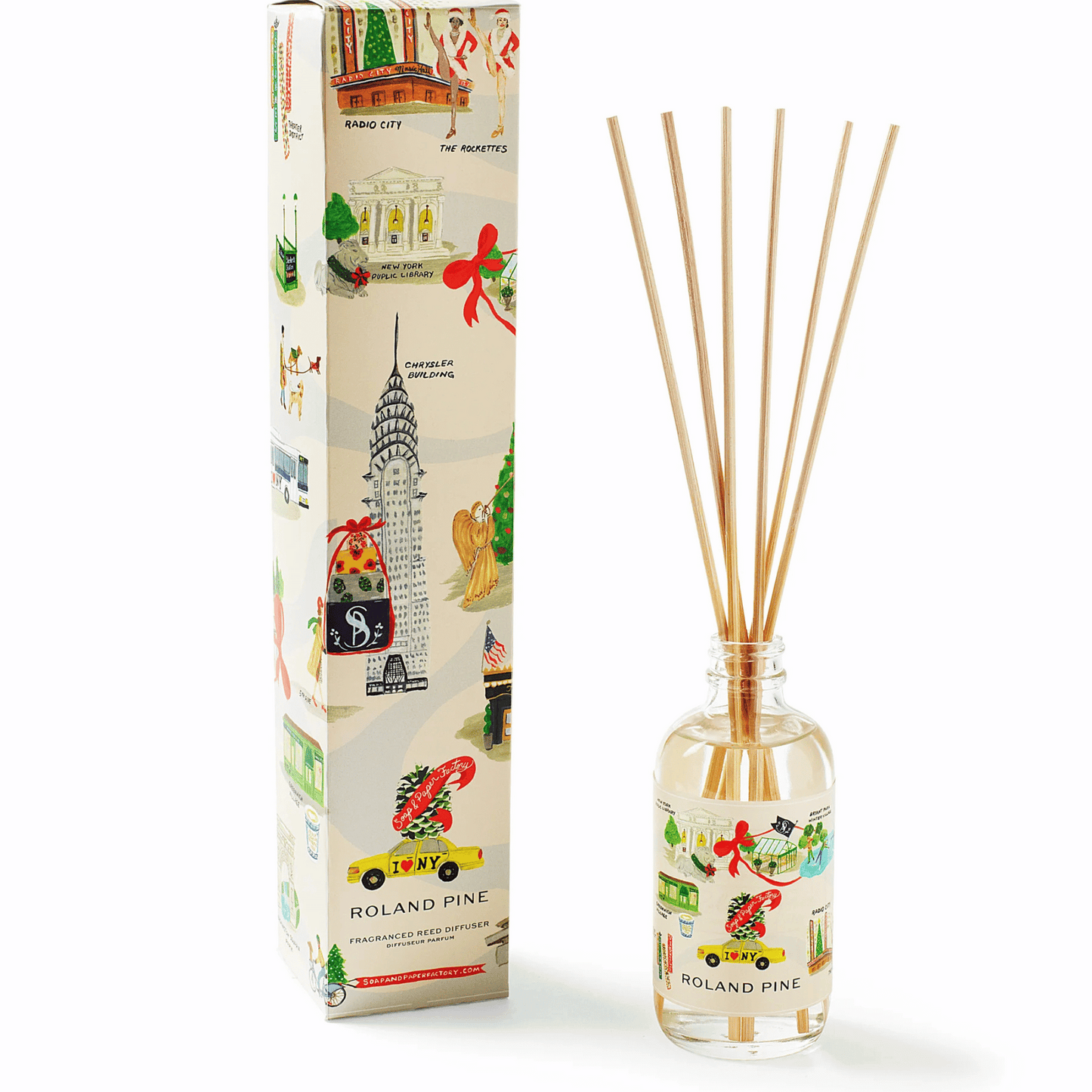 Primary image of Soap & Paper Factory Holiday in New York Roland Pine Reed Diffuser (3.65 fl oz)