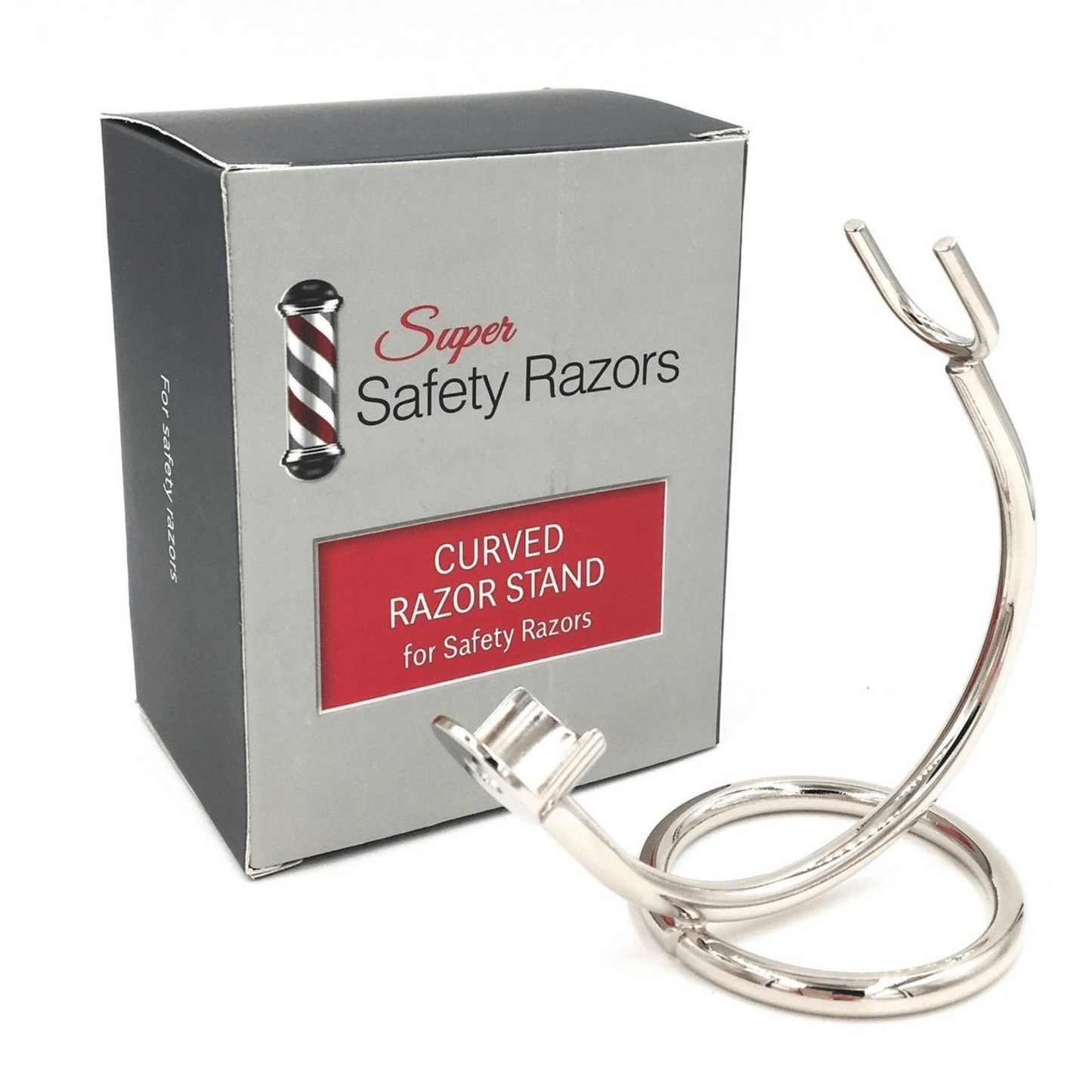 Alternate image of Super Safety Razors Curved Chrome Razor Stand for Safety Razors (1 pc)