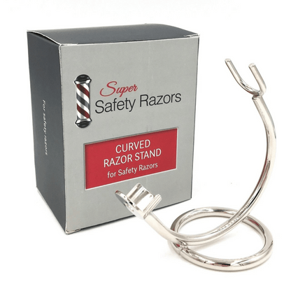 Alternate image of Super Safety Razors Curved Chrome Razor Stand for Safety Razors (1 pc)