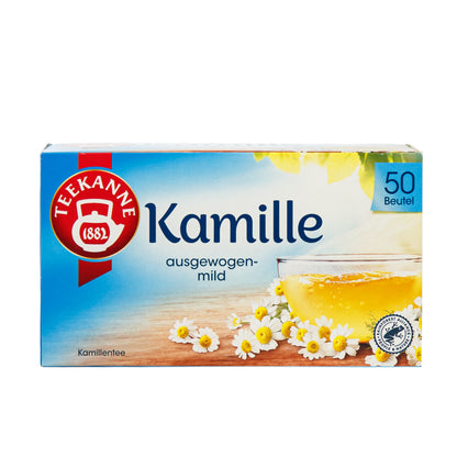Primary Image of  Kamille (Chamomile) Tea Bags, blue box with white flowers