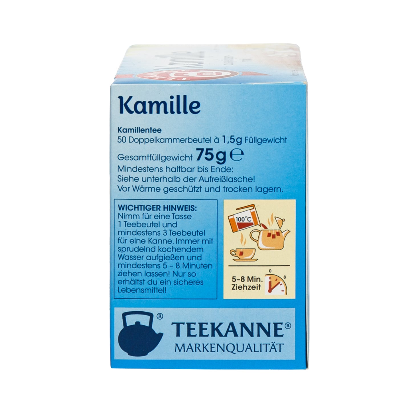 Teekanne Kamille (Chamomile) Tea Bags (50 count) #31826