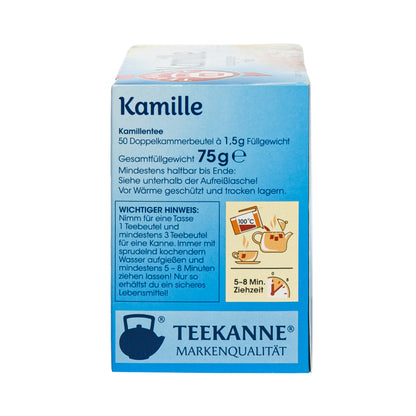Teekanne Kamille (Chamomile) Tea Bags (50 count) #31826