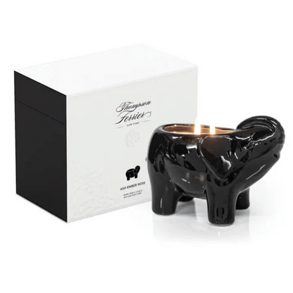 Alternate image of Thompson Ferrier Ash Ember Rose Black Elephant Candle