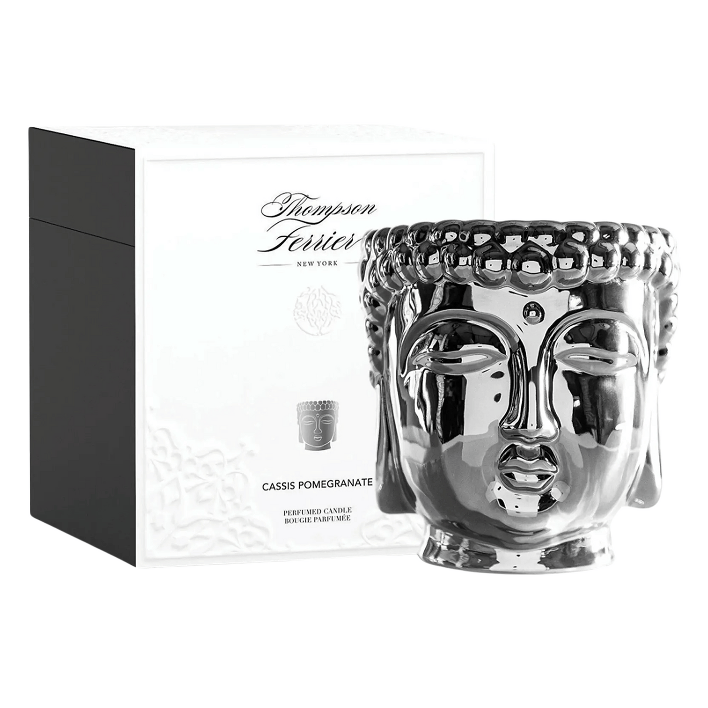 Alternate image of Thompson Ferrier Cassis Pomegranate Silver Buddha Candle 