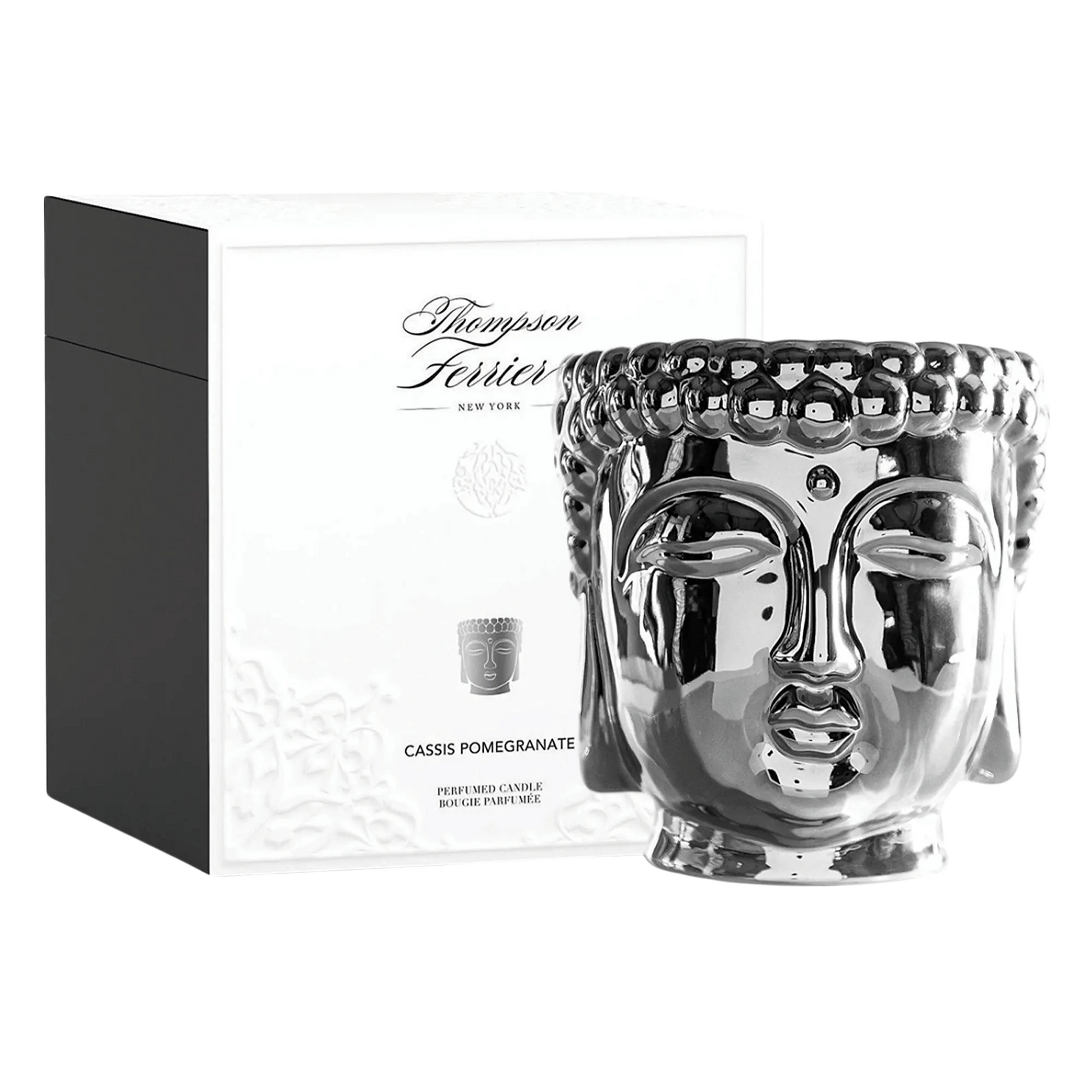 Alternate image of Thompson Ferrier Cassis Pomegranate Silver Buddha Candle 