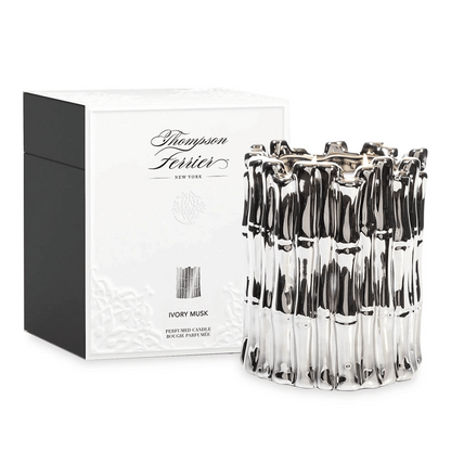 Alternate image of Thompson Ferrier Ivory Musk Silver Bamboo Candle