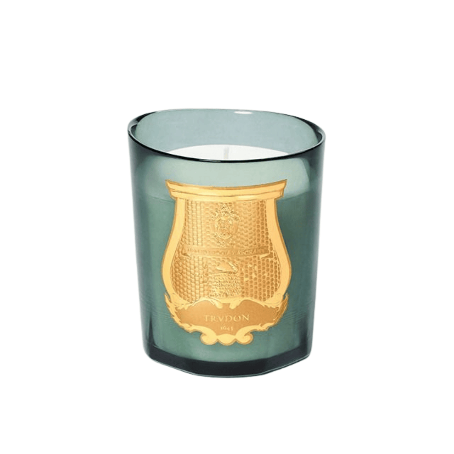 Primary image of Trudon Figuerie Candle, blue vessel with gold label