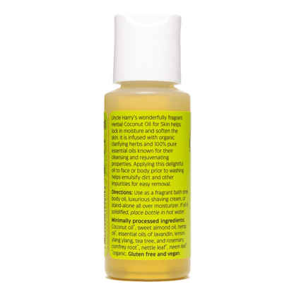 Uncle Harry's Natural Products Herbal Coconut Oil for Skin (2 fl oz) #10089570