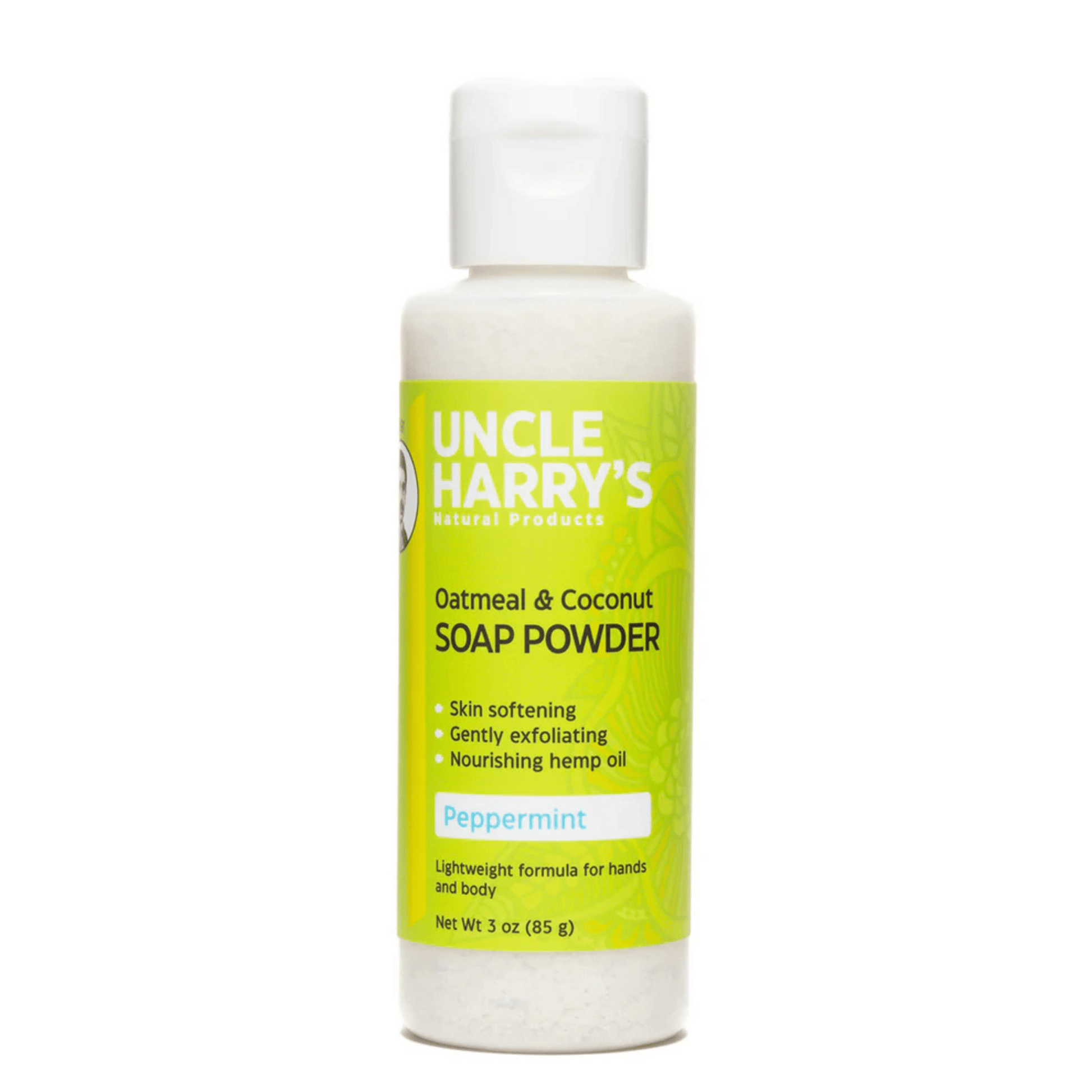 Primary image of Uncle Harry's Natural Products Peppermint Oatmeal and Coconut Soap Powder (3 oz)