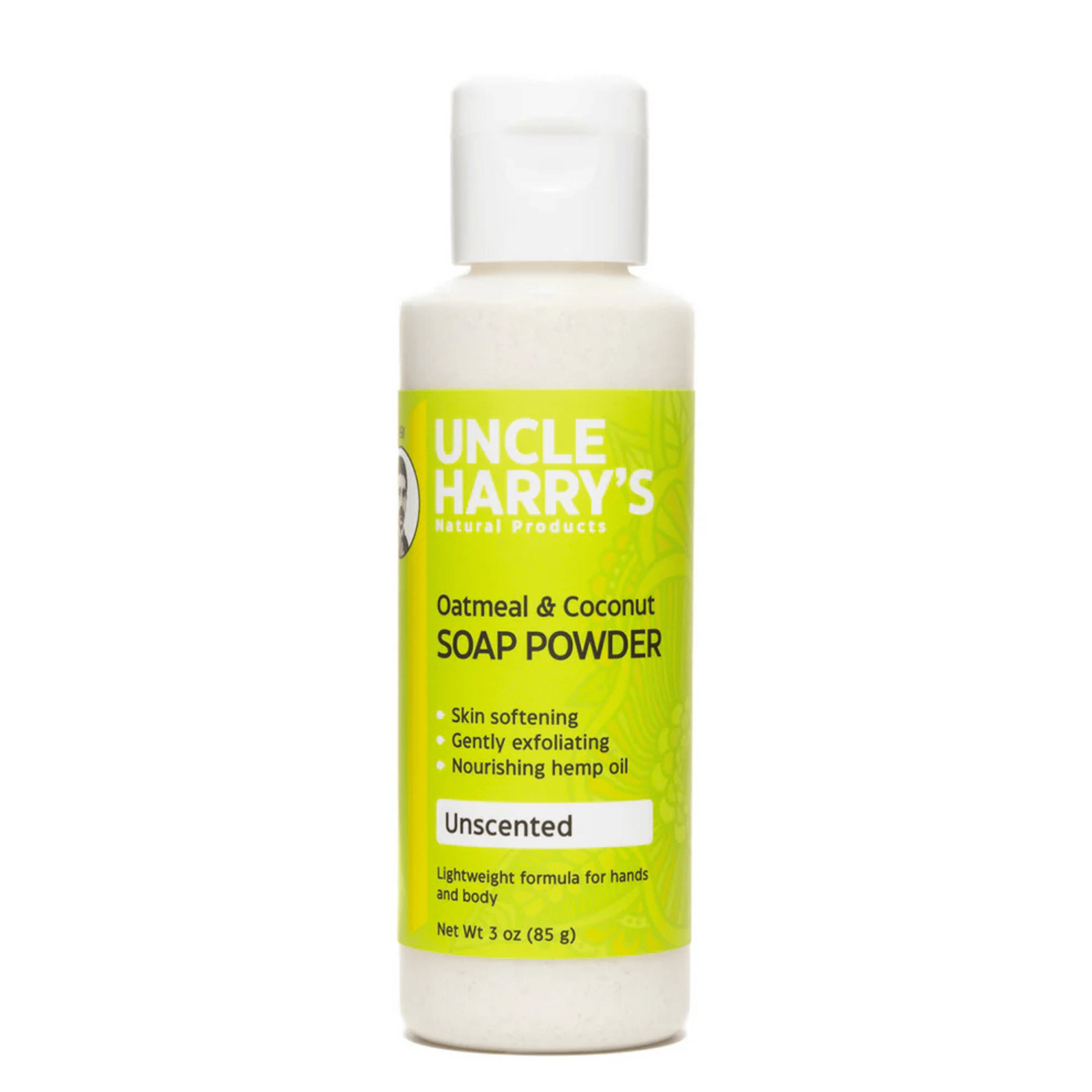 Primary image of Uncle Harry's Natural Products Unscented Oatmeal and Coconut Soap Powder (3 oz)