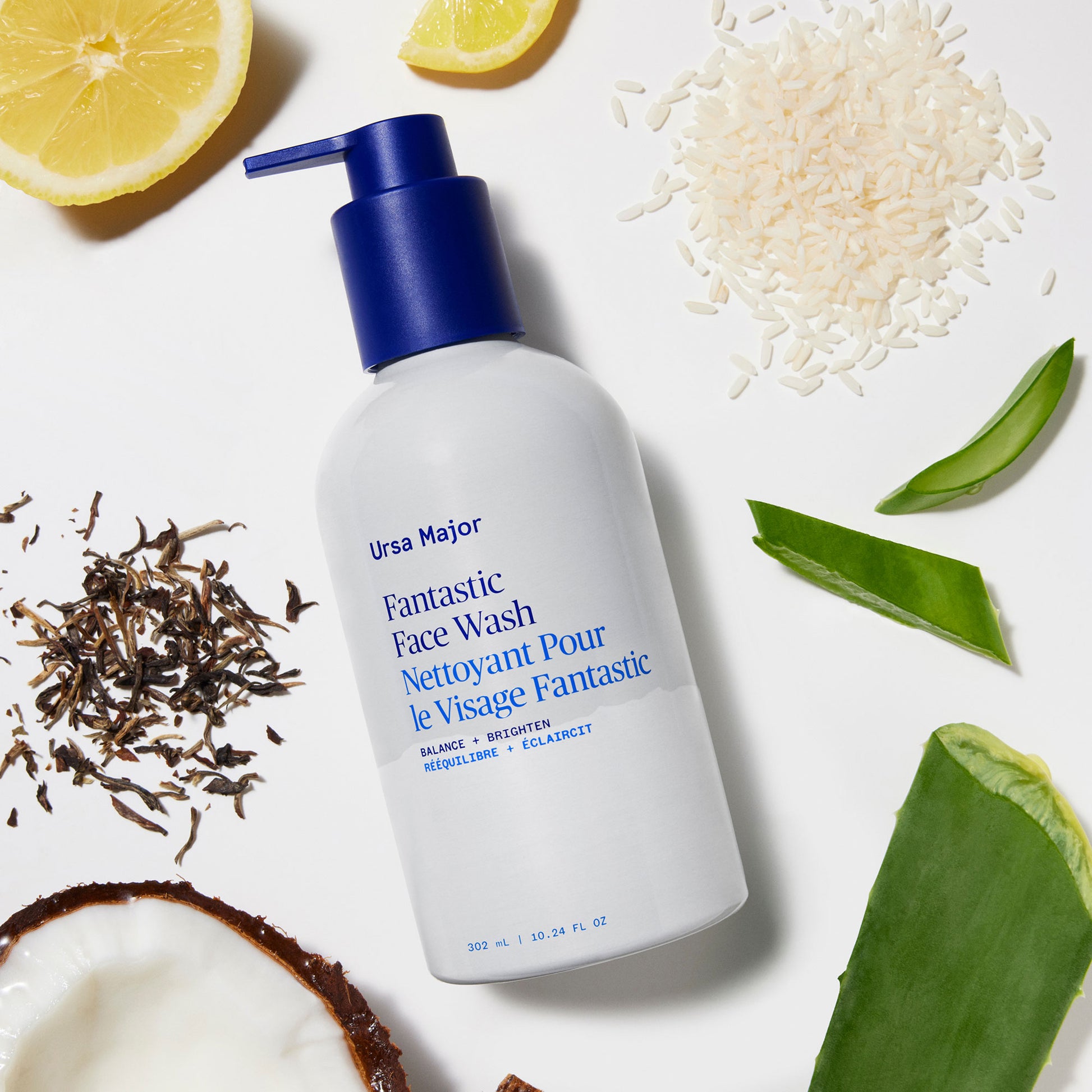 Alternate Image of Fantastic Face Wash, white metal soap bottle with pump
