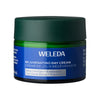 Front view of Weleda Rejuvenating Day Cream showcasing its blue and green label on a white background