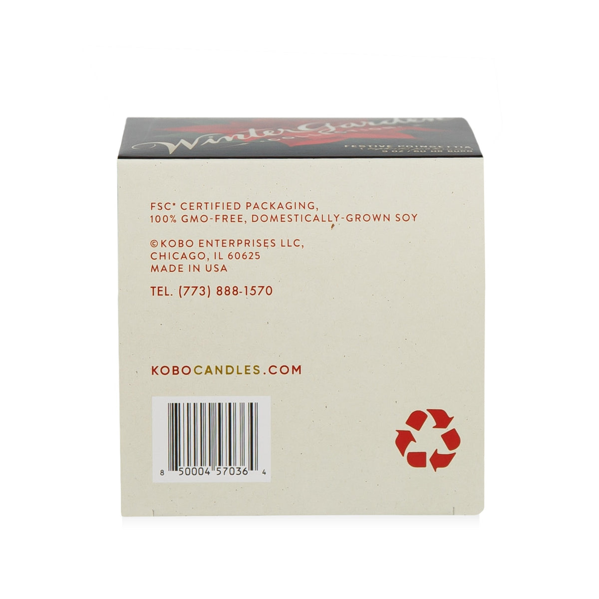Alternate image of KOBO Plant the Box Winter Garden Festive Poinsettia Candle