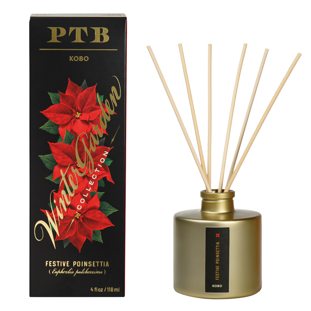 Primary image of KOBO Plant the Box Winter Garden Festive Poinsettia Diffuser