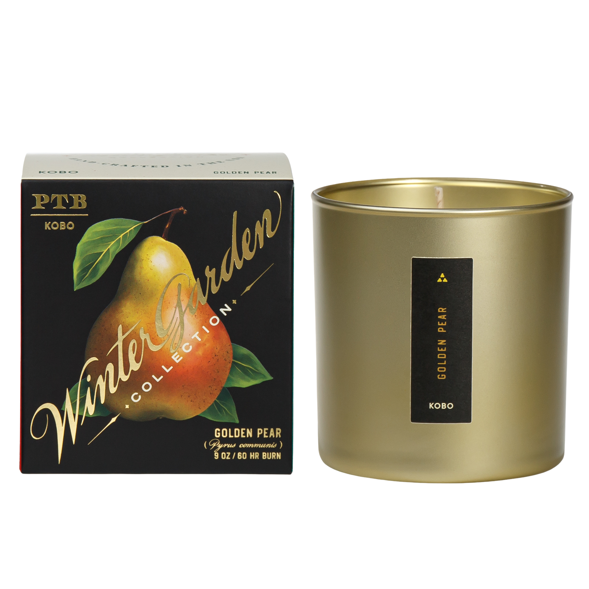 Primary image of KOBO Plant the Box Winter Garden Golden Pear Candle