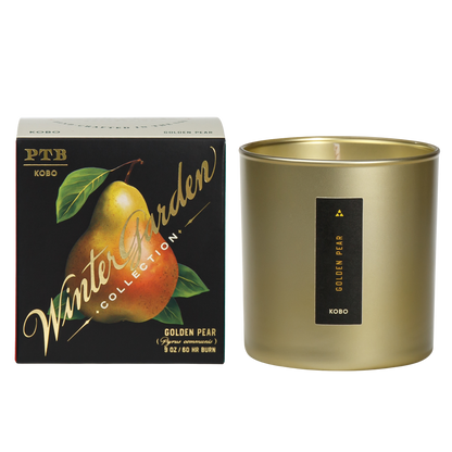 Primary image of KOBO Plant the Box Winter Garden Golden Pear Candle